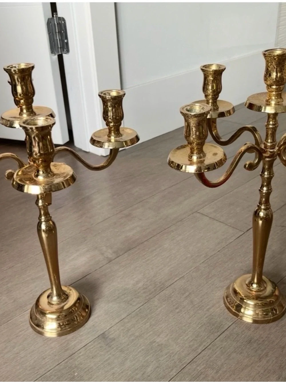 Godinger Polished Gold 5-Arm Candelabra